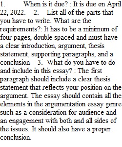 Essay 1